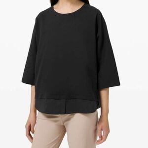 Lululemon Live to Layer Shirt Black Size 2..